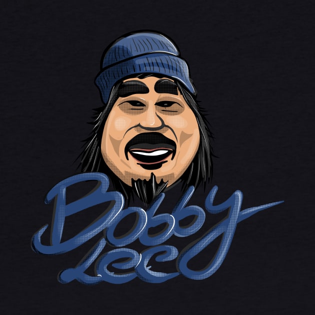 Bobby Lee With Blue Beanie Illustration (Black Base) by Ina